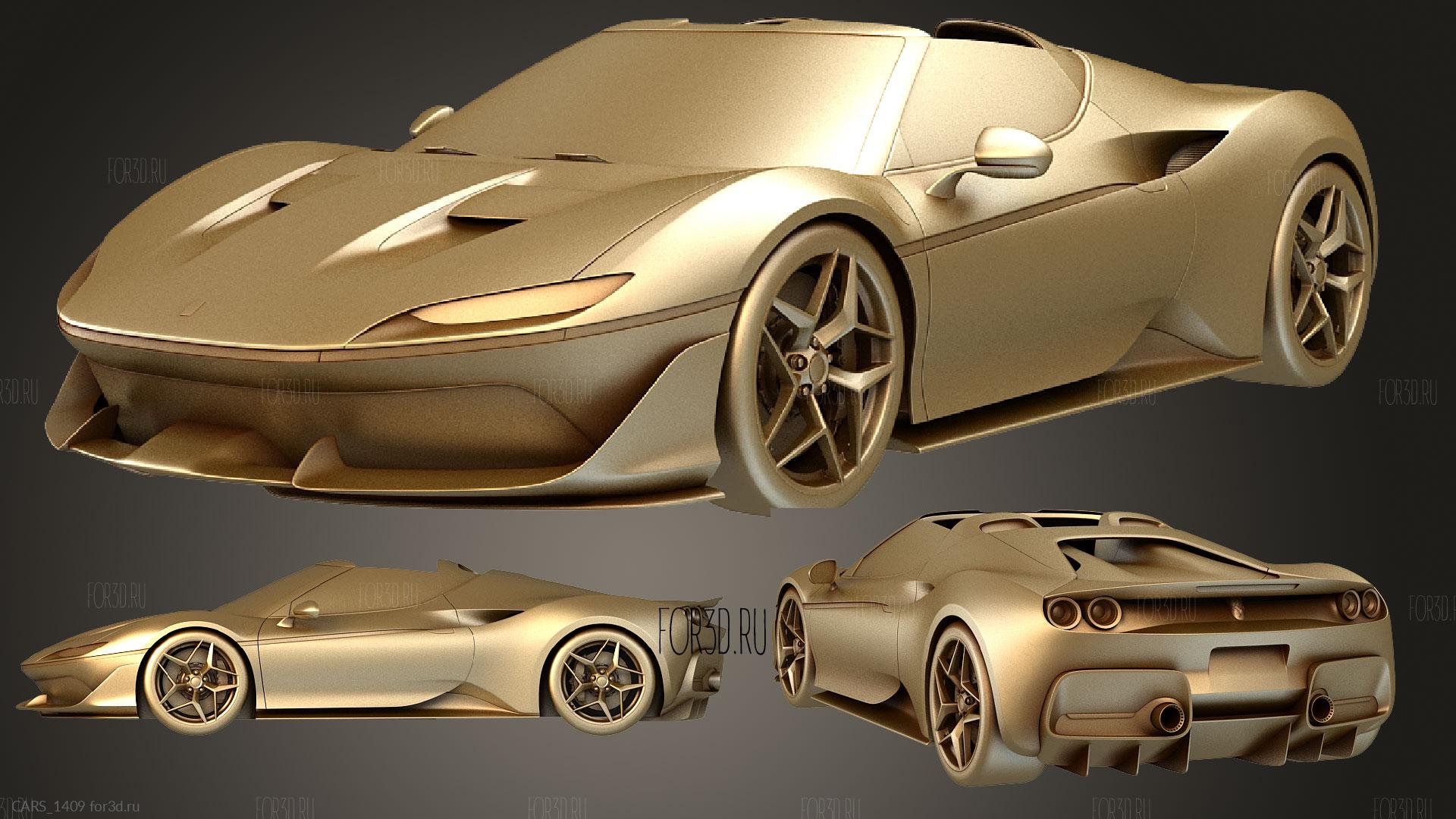 Ferrari J50 - 3d stl модель для ЧПУ